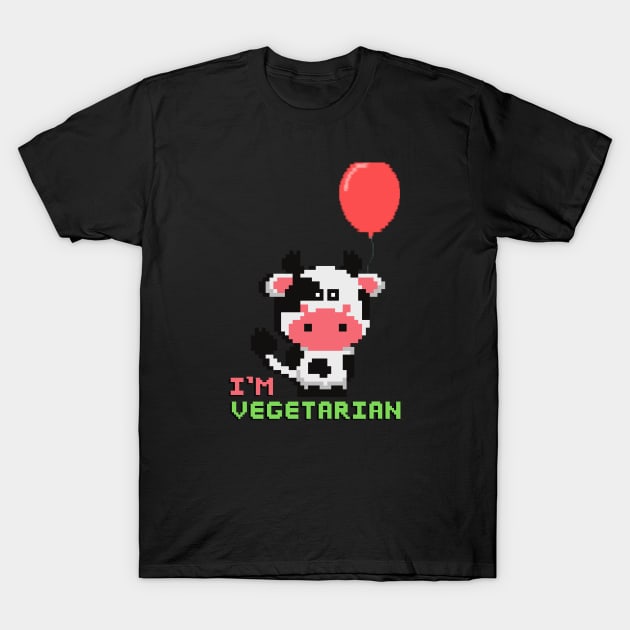 Vegetarian Cow with baloon T-Shirt by TrendsCollection